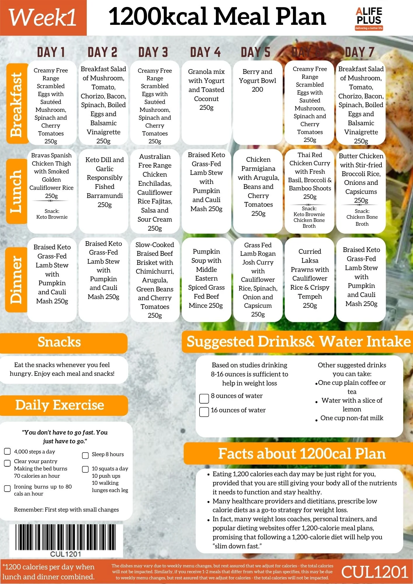 1200 calories NDIS Keto Meal Plan - Image 4