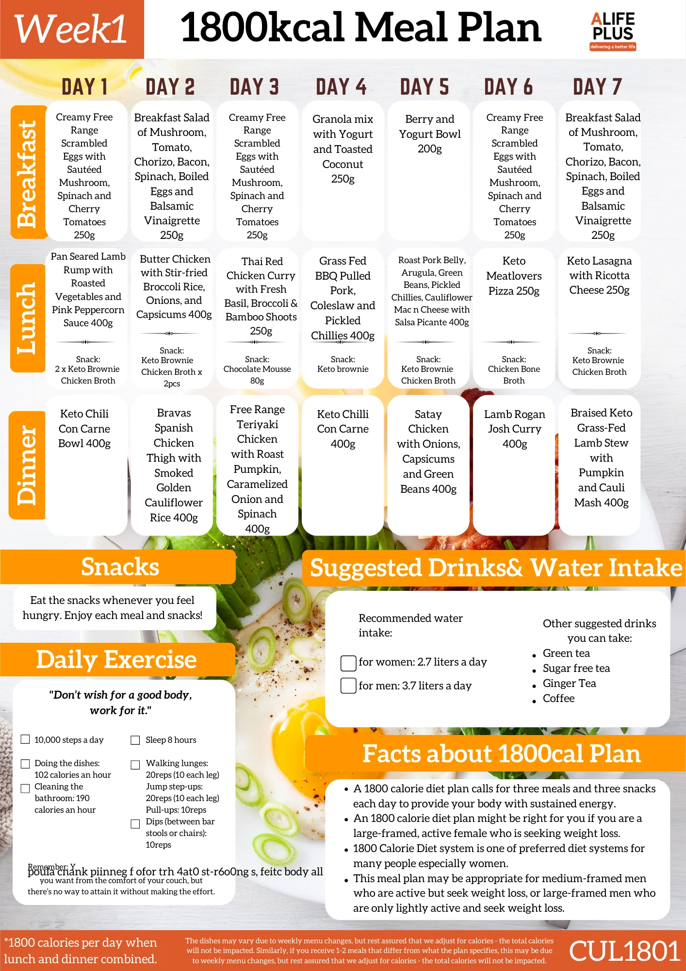1800cal Ultimate Meal Set #1 - Image 2