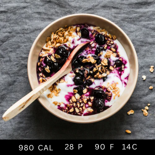 Berry and Yogurt Bowl with Toasted Almonds (Breakfast) (Gluten-free) - Image 4