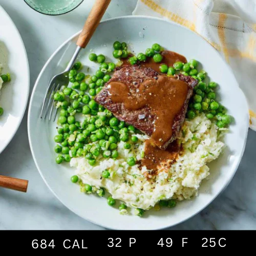 Braised Grass-Fed Lamb Stew with Peas and Mashed Potatoes (Gluten-free) - Image 4