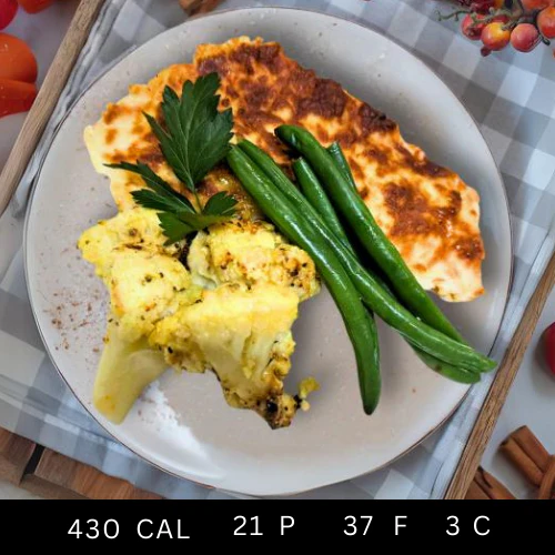 Chicken Breast Parmigiana with Green Beans & Roasted Lemon Parmesan Cauliflower (Gluten-free) - Image 3