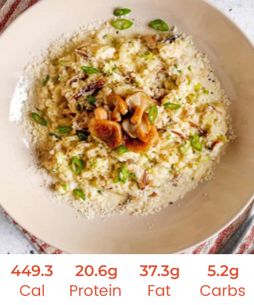 Creamy Chicken Mushroom Cauliflower Risotto - Image 2