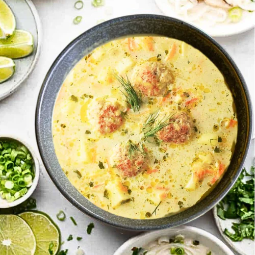 Creamy Meatball Soup (NDIS)