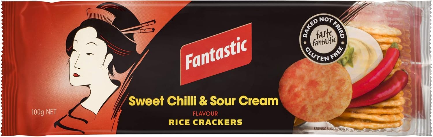 Fantastic Rice Crackers – Sweet Chilli & Sour Cream | 100g - Image 2