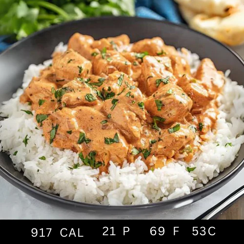 Free Range Butter Chicken serve over White Rice (Gluten-free) - Image 2