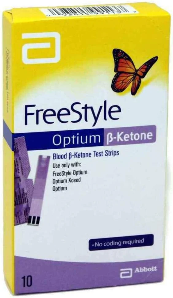 Abbott Freestyle Optium Blood Ketone Test Strips | 10-Pack - Image 2