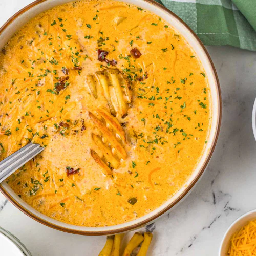 Keto Cheeseburger Soup (NDIS)