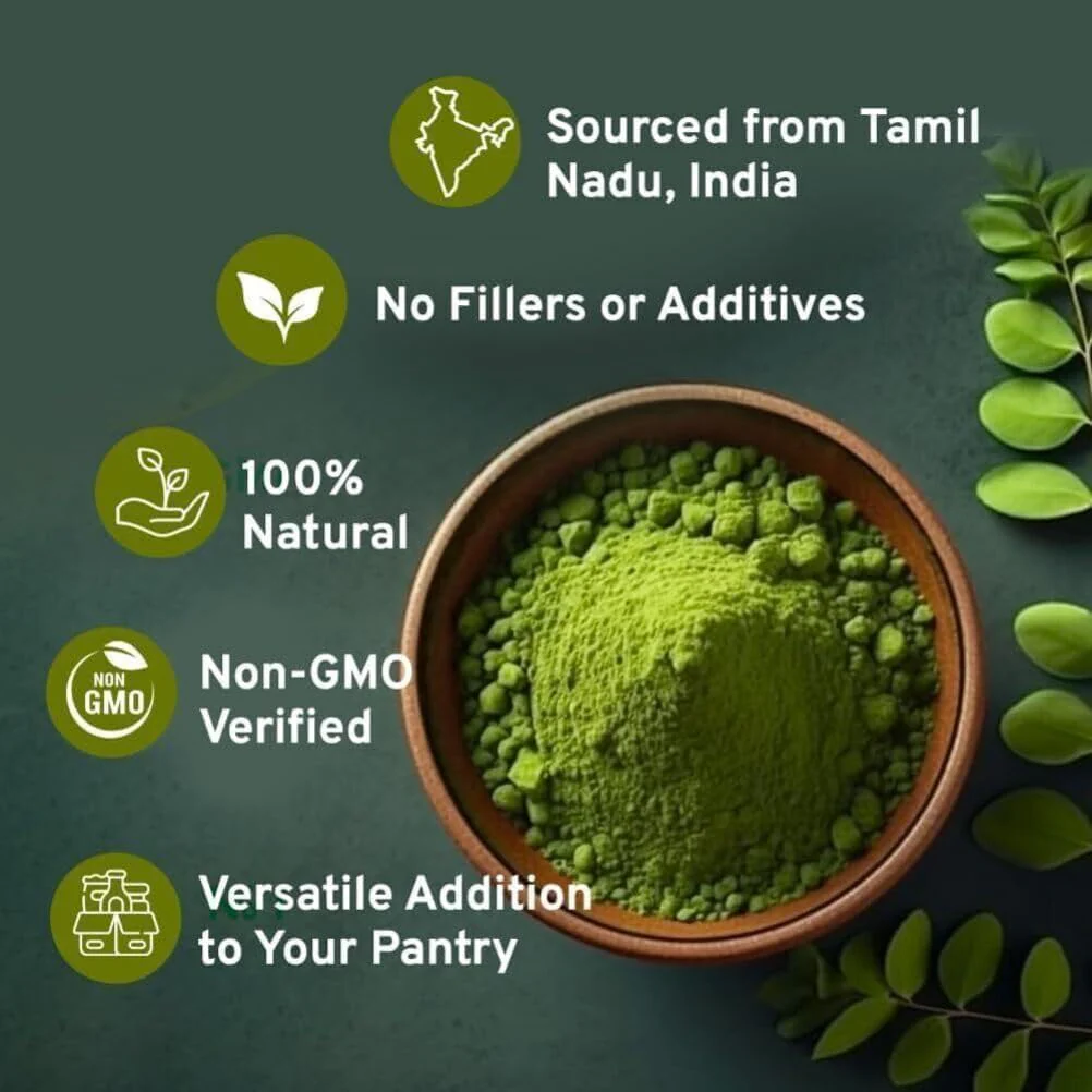 Moringa Powder – Nutrient-Rich Superfood for Smoothies & Tea | 397g - Image 5