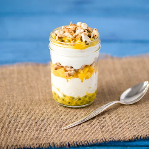 (Optional) Breakfast Parfait Cashew Nut Yogurt with Passion Fruit Puree 280g