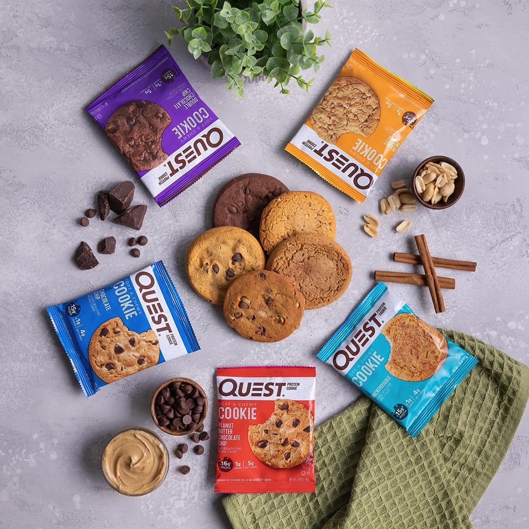 Quest Double Chocolate Chip Protein Cookie – High Protein, Low Carb | 12 Count - Image 6