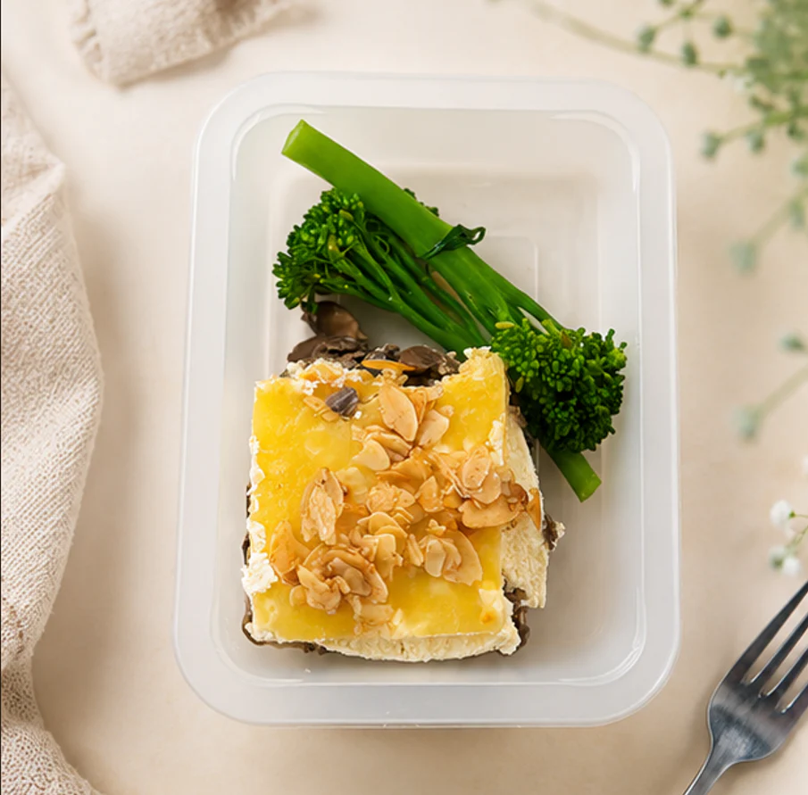 Soft Bake Ricotta and Mushroom Lasagna with Broccolini and Almond Topping (NDIS) - Image 3