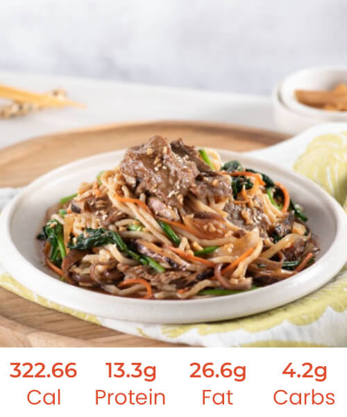 Stir Fried Beef in Black Pepper Sauce and Cauliflower Rice (NDIS) - Image 2