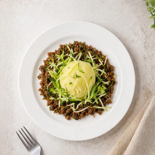 Thai Basil Beef, Potato Mash, Zucchini Noodles (NDIS)