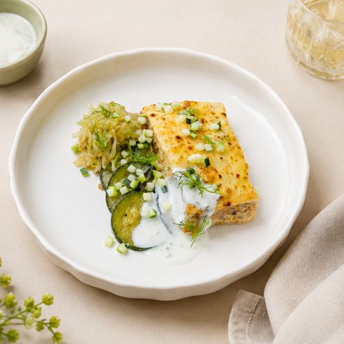 Tuna Bake, Braised Cabbage, Buttered Zucchini, Yoghurt Dip (NDIS) - Image 3