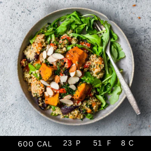 Vitality Salad Roast Pumpkin and Quinoa Salad with Spinach, Green Beans and Crumbled Feta Cheese (Gluten-free) - Image 6